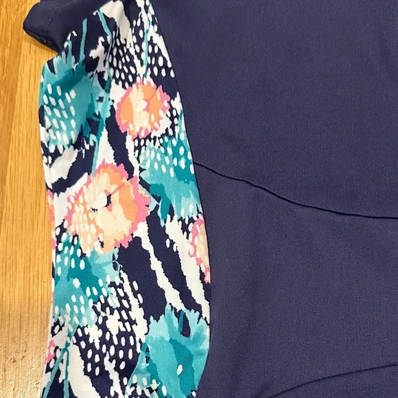 Pebble Beach | Women’s Navy and Floral Print Dress - Picture 4 of 16